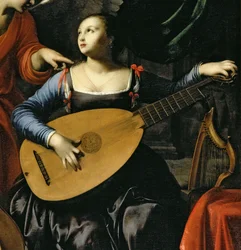 Die heilige Cäcilia und der Engel (Detail)